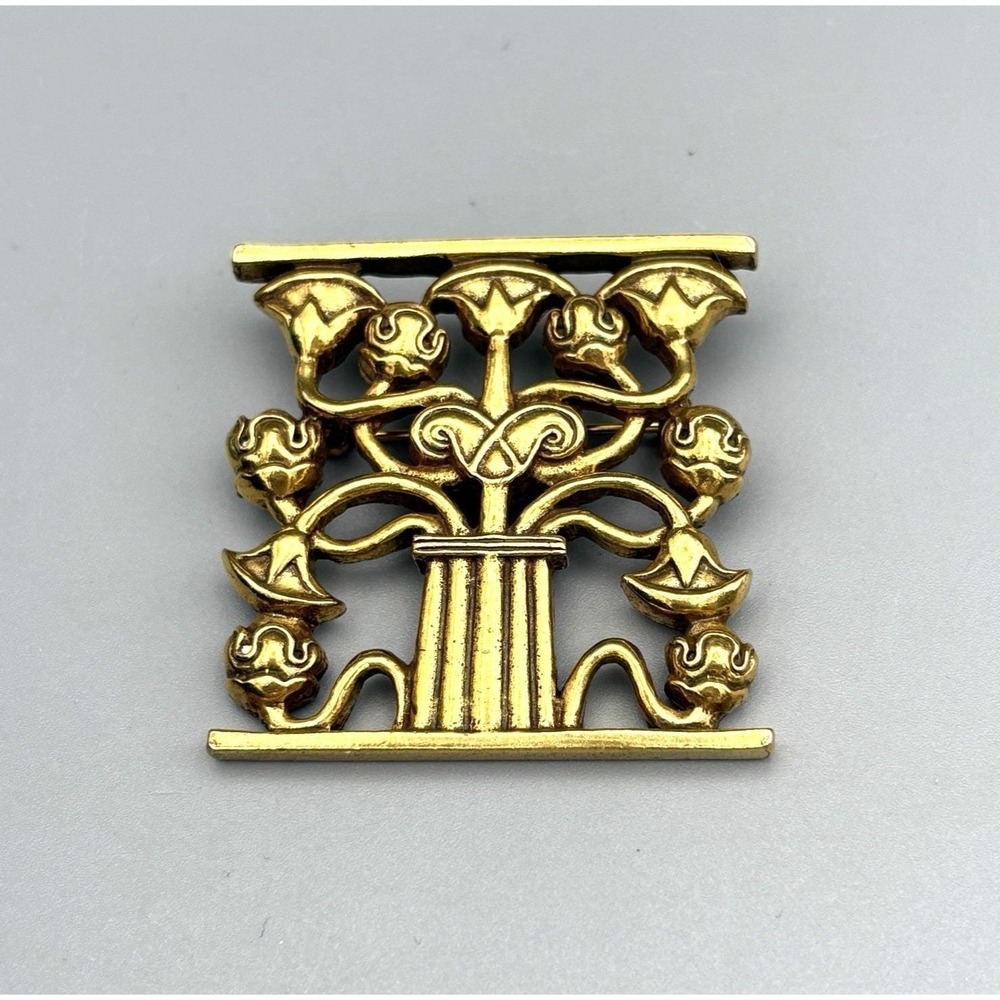 MMA Brooch Pin Tree of Life Art Deco Flowers Metropolitan Museum of Art